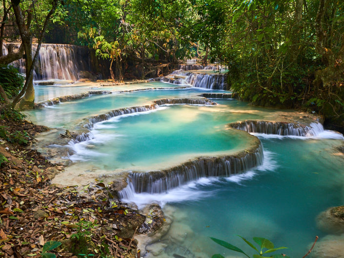 pvk photo tat kuang si waterfall luang prabang laos