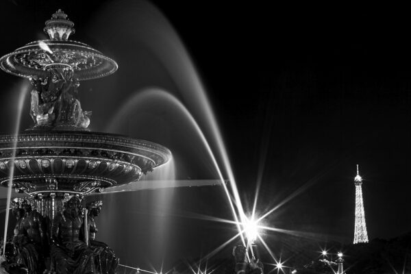 Patrice Pvk | Tour Eiffel et Fontaine, place de la concorde, Paris